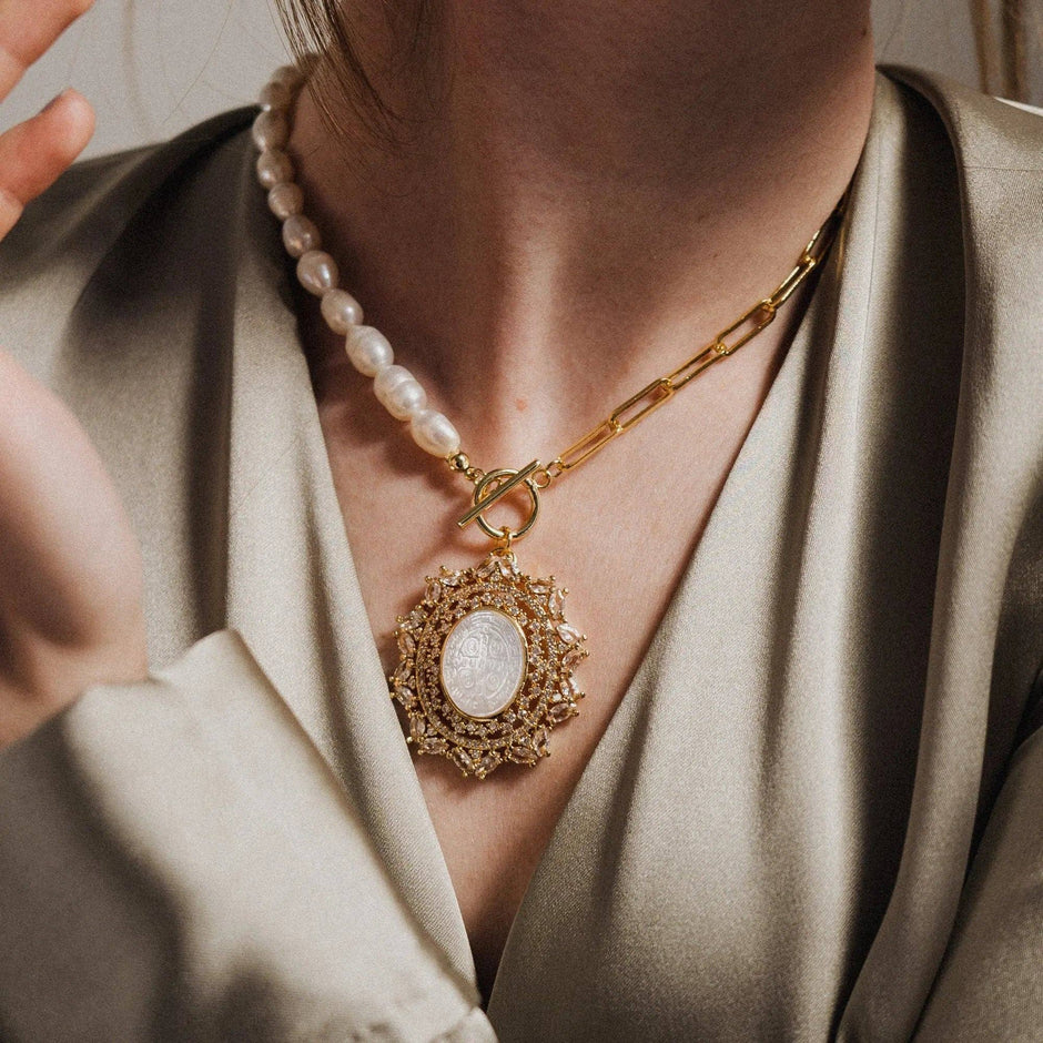 Saint Benedict Double Chain Necklace