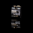 Obsidian Rebel Crystal Leather Cuff by The Dark Atelier