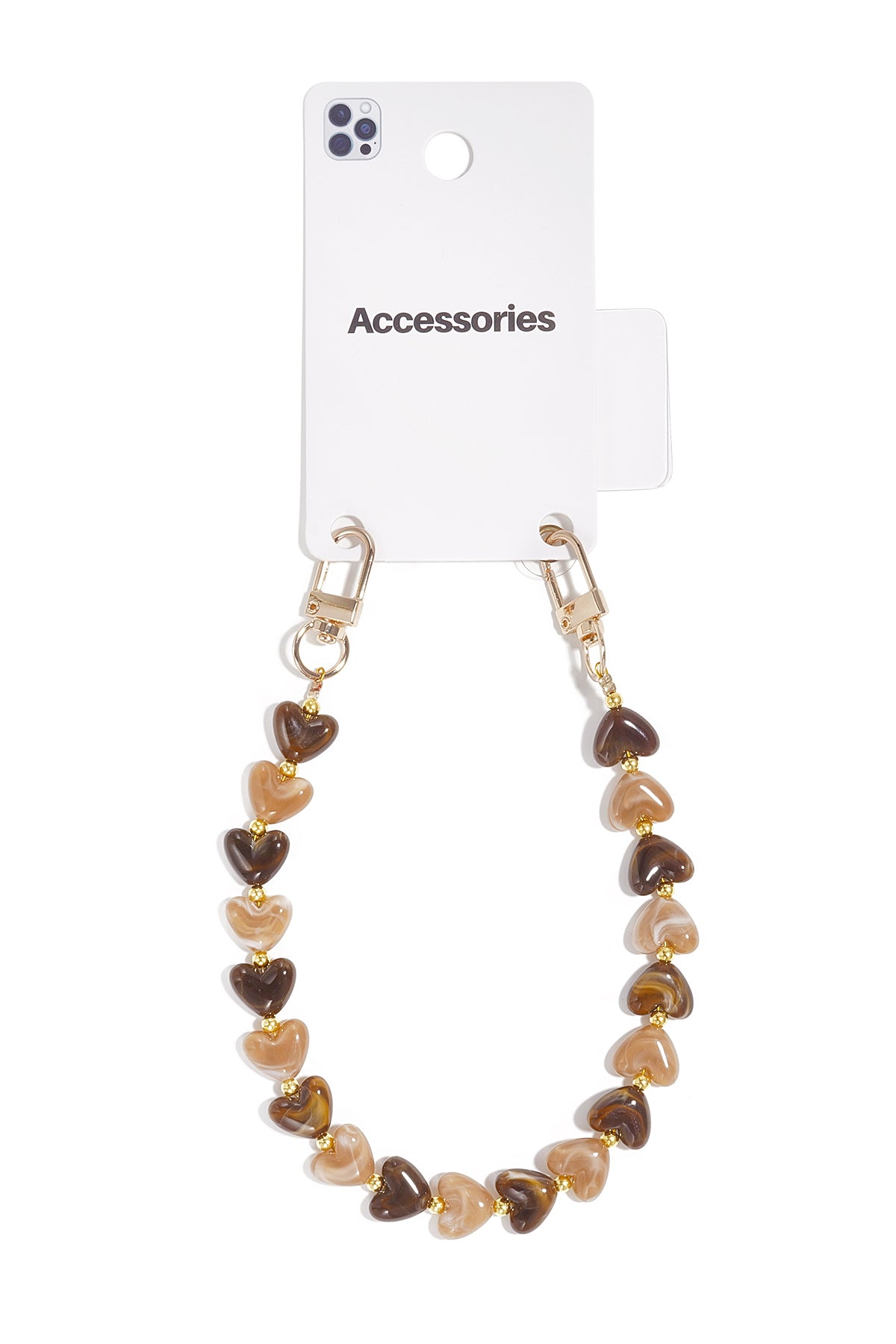 Phone Chain Heart Simple Acrylic Daily Accessories