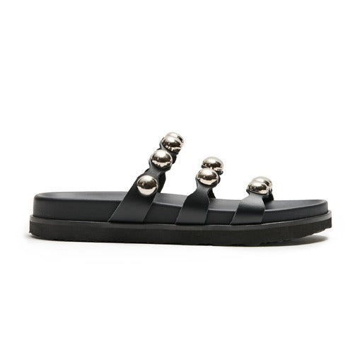 Black/Silver Sandals