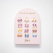 Yuko-B Kids Stud Earrings Set – “Feerie” Ceramic Collection (12 Pairs)