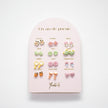 Yuko-B Kids Stud Earrings Set – “Little Explorers” Ceramic Collection (12 Pairs)