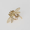 Buzz Brass Ring with White Enamel & Creamrose Light Pearl