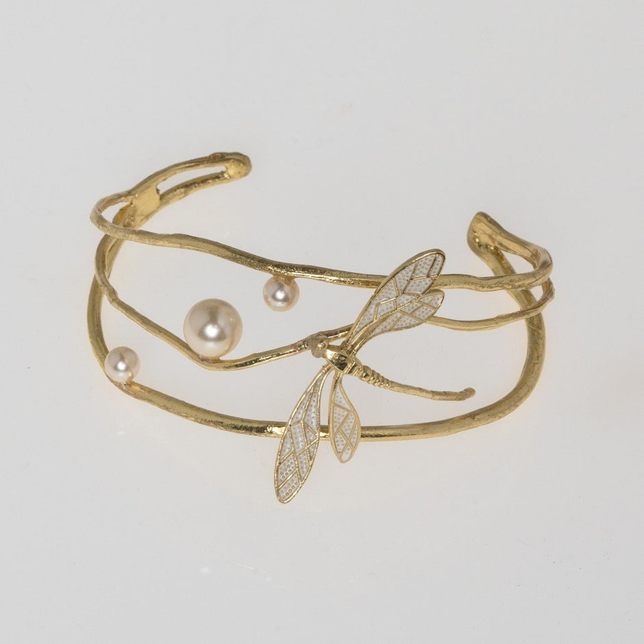 Buzz Dragonfly Pearl Bracelet