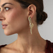 Sparkly Nerra Brass Earrings