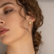 Stacy Earrings | Brass with Creamrose Light Pearls