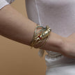 Shrimp Brass Bracelet