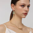 Mesh Shine Sculptural Necklace