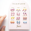 Yuko-B Kids Stud Earrings Set – “Feerie” Ceramic Collection (12 Pairs)