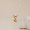 Pearl Necklace with Gold-Plated Shell Pendant
