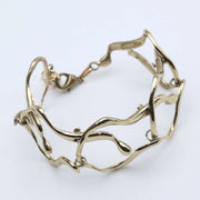 Sculptural Bronze Bracelet – Handmade in Greece