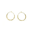 Sterling Silver Hoop Earrings with Freshwater Pearl Accents