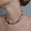 Bronze Sculptural Collar Necklace