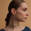 Foggy Lace Sculptural Gold-Tone Necklace