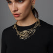 Layer Brass Sculptural Necklace – Handmade in Greece