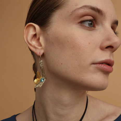 Flutter Butterfly Drop Earrings