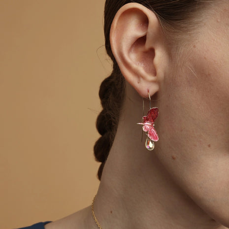 Celestia Butterfly Sculptural Crystal Earrings