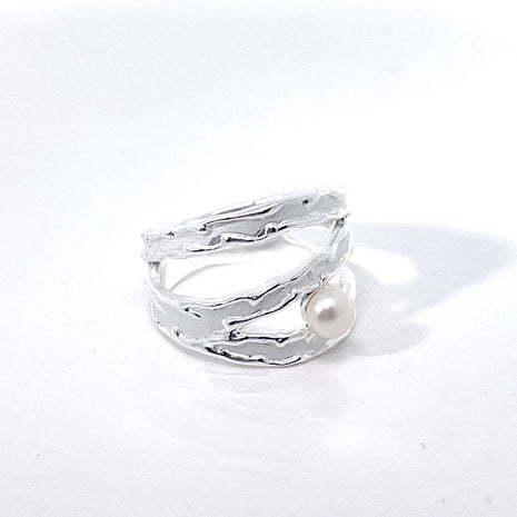 925 Sterling Silver Ring with Pearl