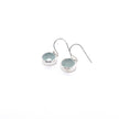 Sterling Silver Earrings with Natural Aquamarine