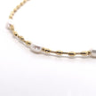 Gold-Plated Beaded Necklace with Freshwater Pearls
