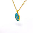 Gold Vermeil Pendant Necklace with Turquoise-Opal