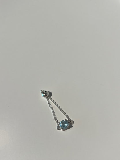 Aquamarine Chain Ring